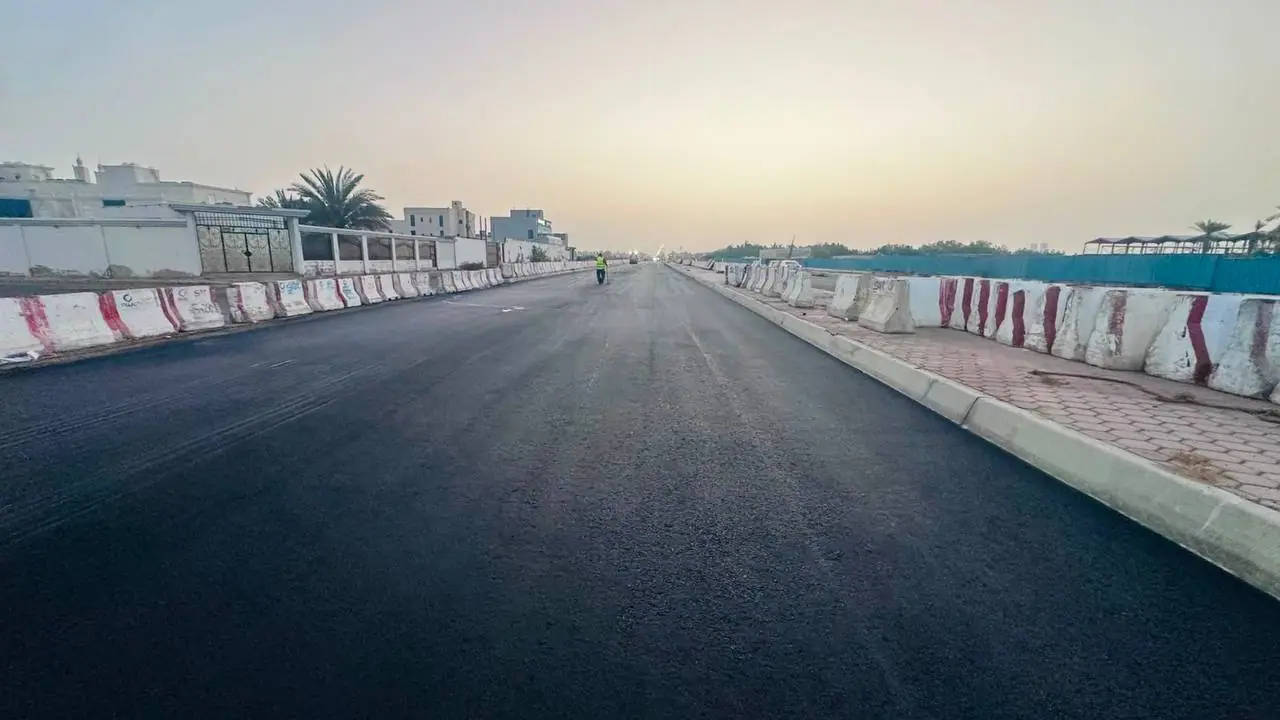 Road after asphalt reinstatement